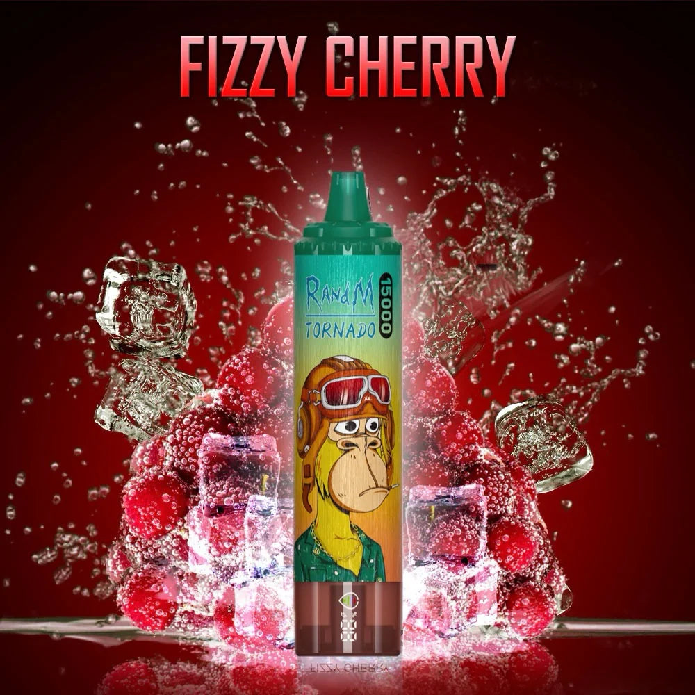 RandM Tornado 15000 Züge Fizzy Cherry