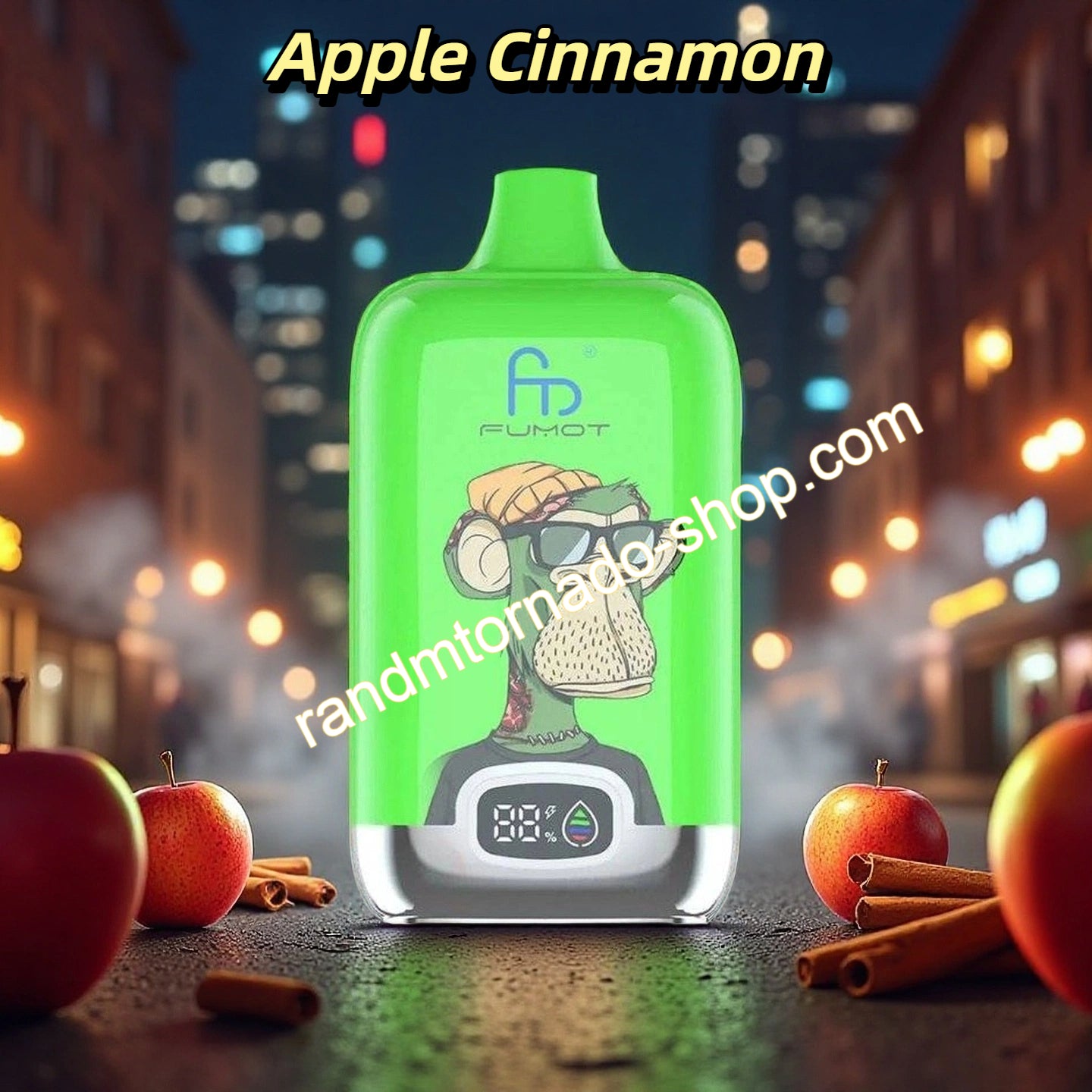 Apple Cinnamon RandM 12000 Puffs Digital Box