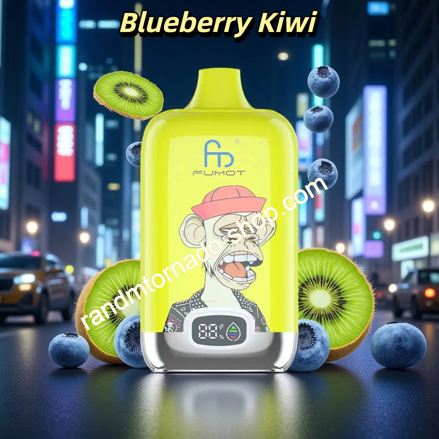 Blueberry Kiwi RandM Digital Box 12000 Puffs