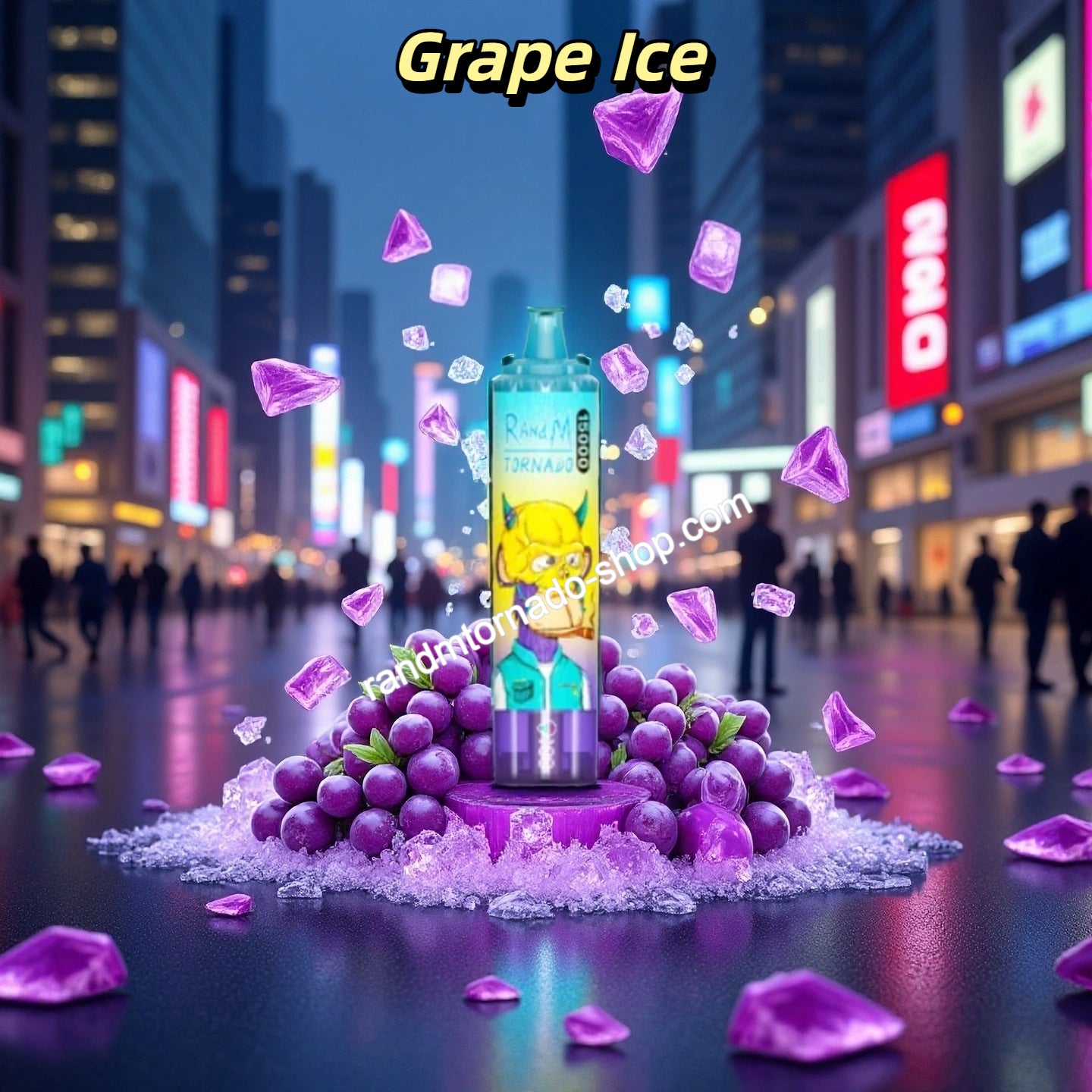 RandM Tornado Vape 15000 Grape Ice  RandmTornado-Shop