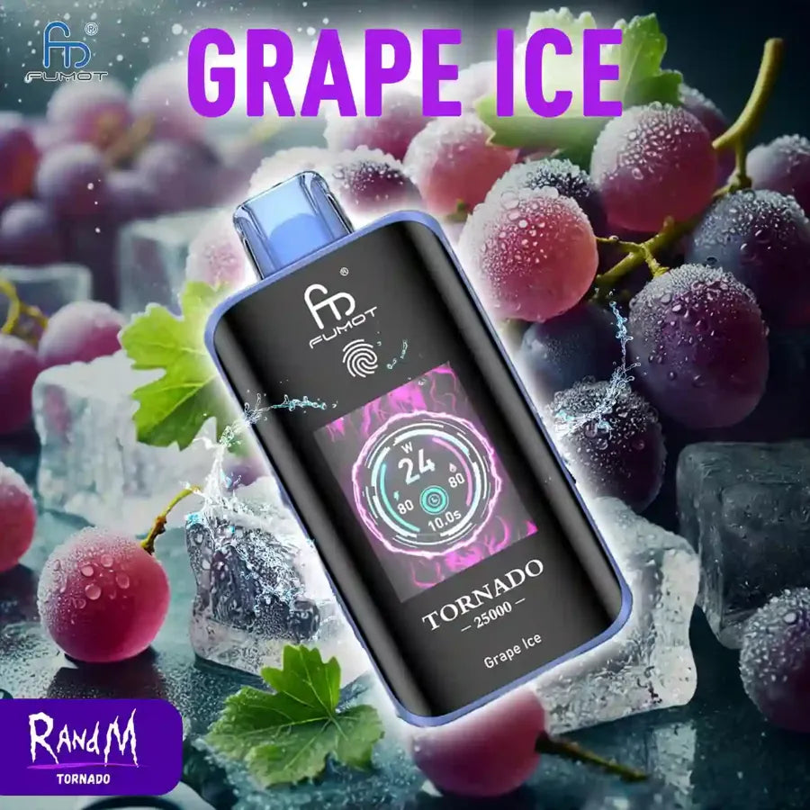 RandM Tornado 25000 Puffs Grape Ice