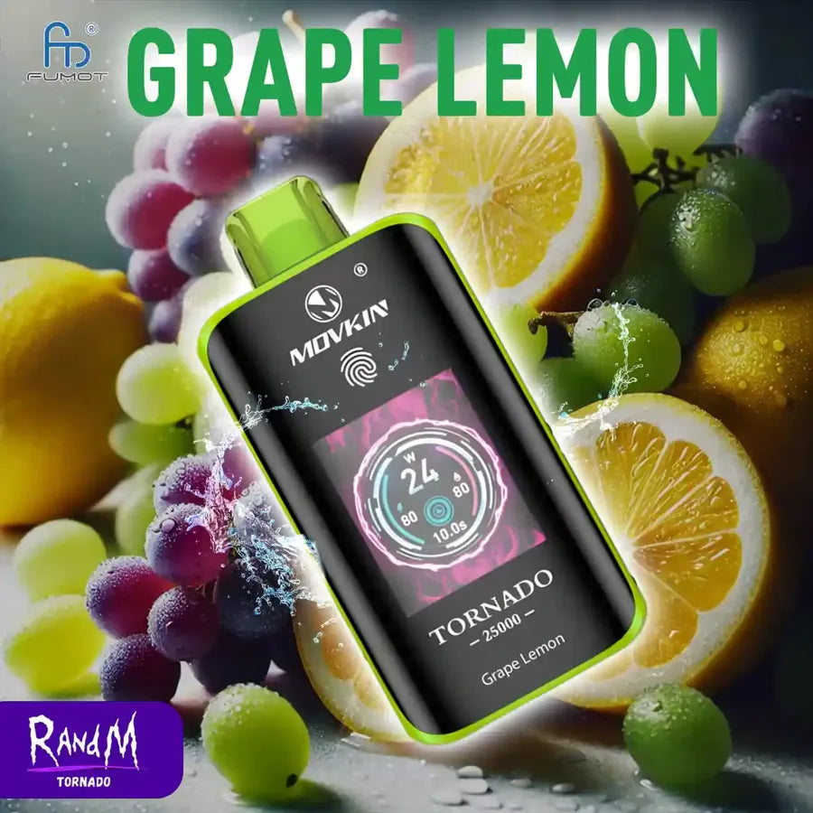 RandM 25000 Puffs Vape Grape Lemon