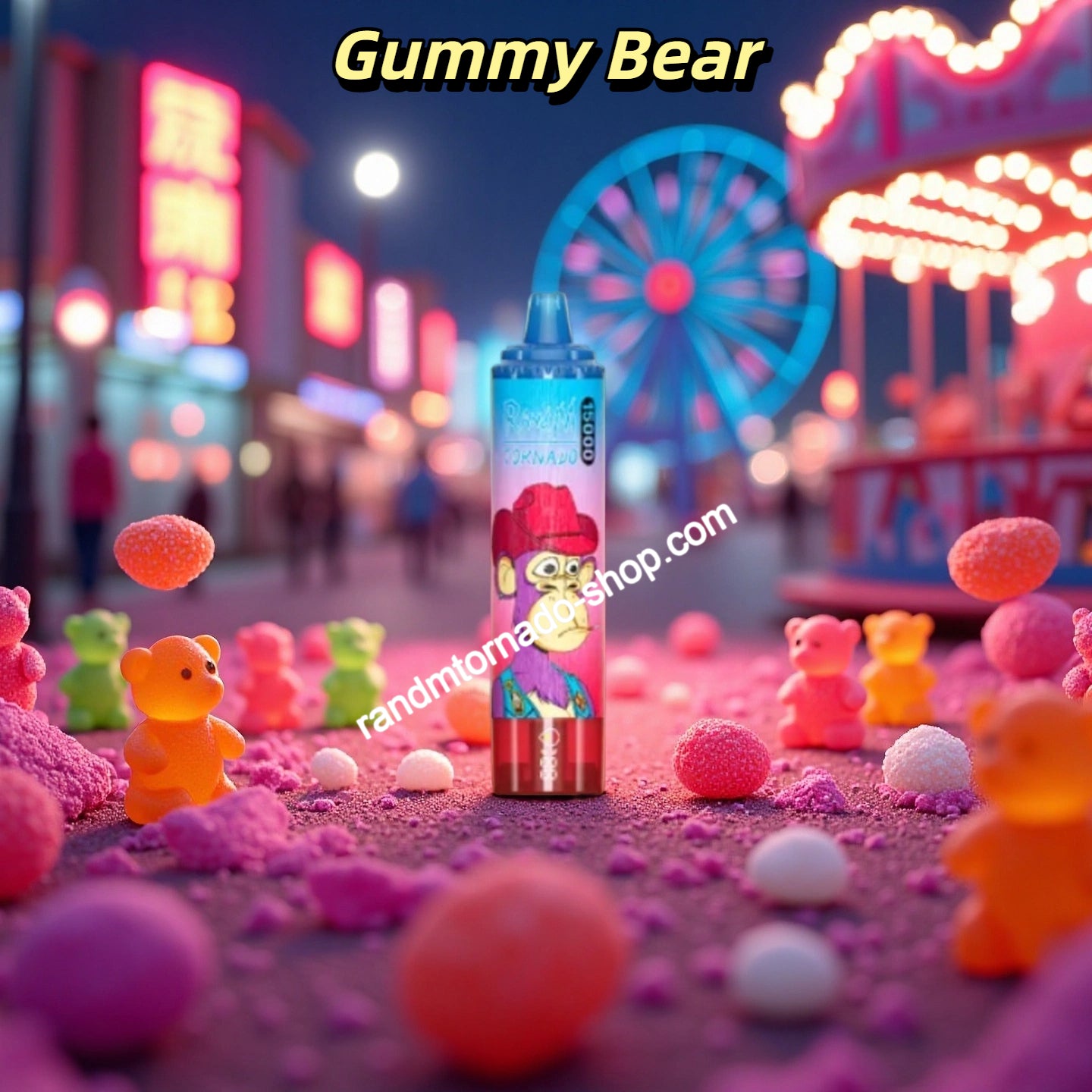 Gummy Bear RandM Tornado Vape 15000