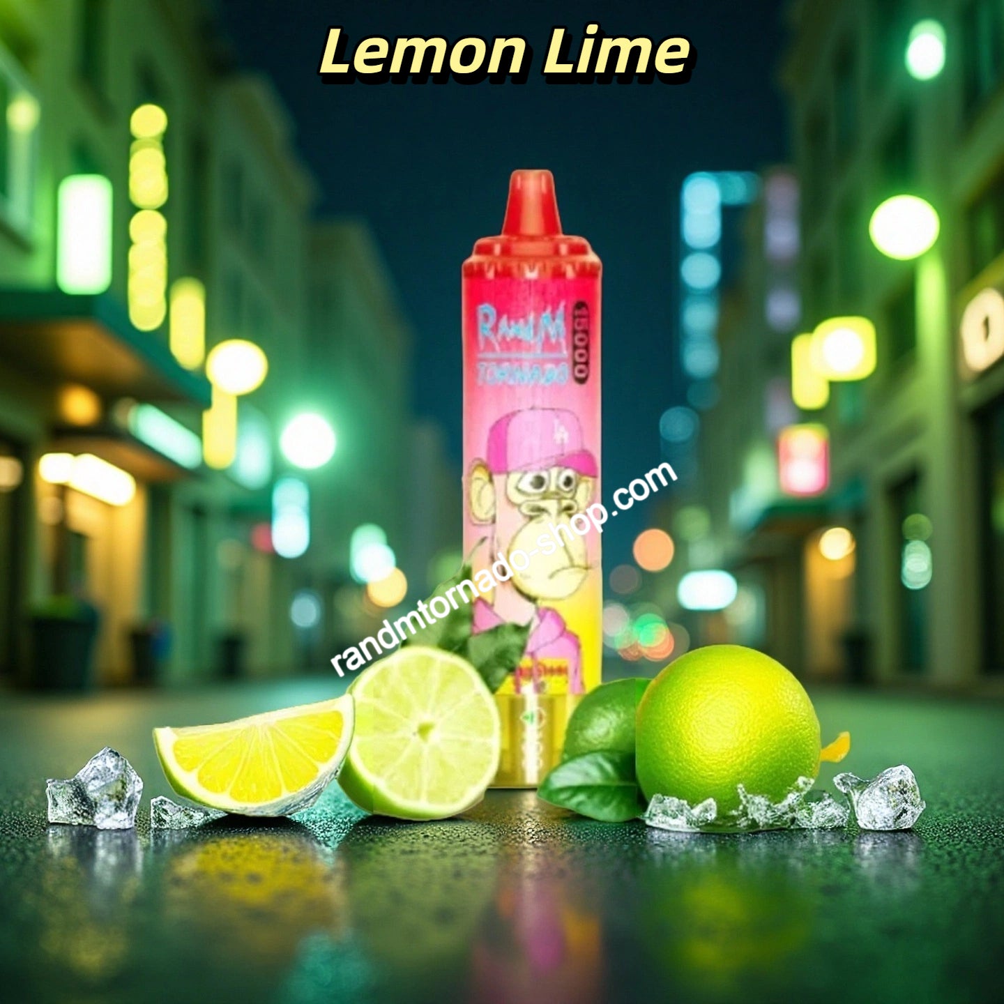 Lemon Lime RandM Tornado 15000 Puffs