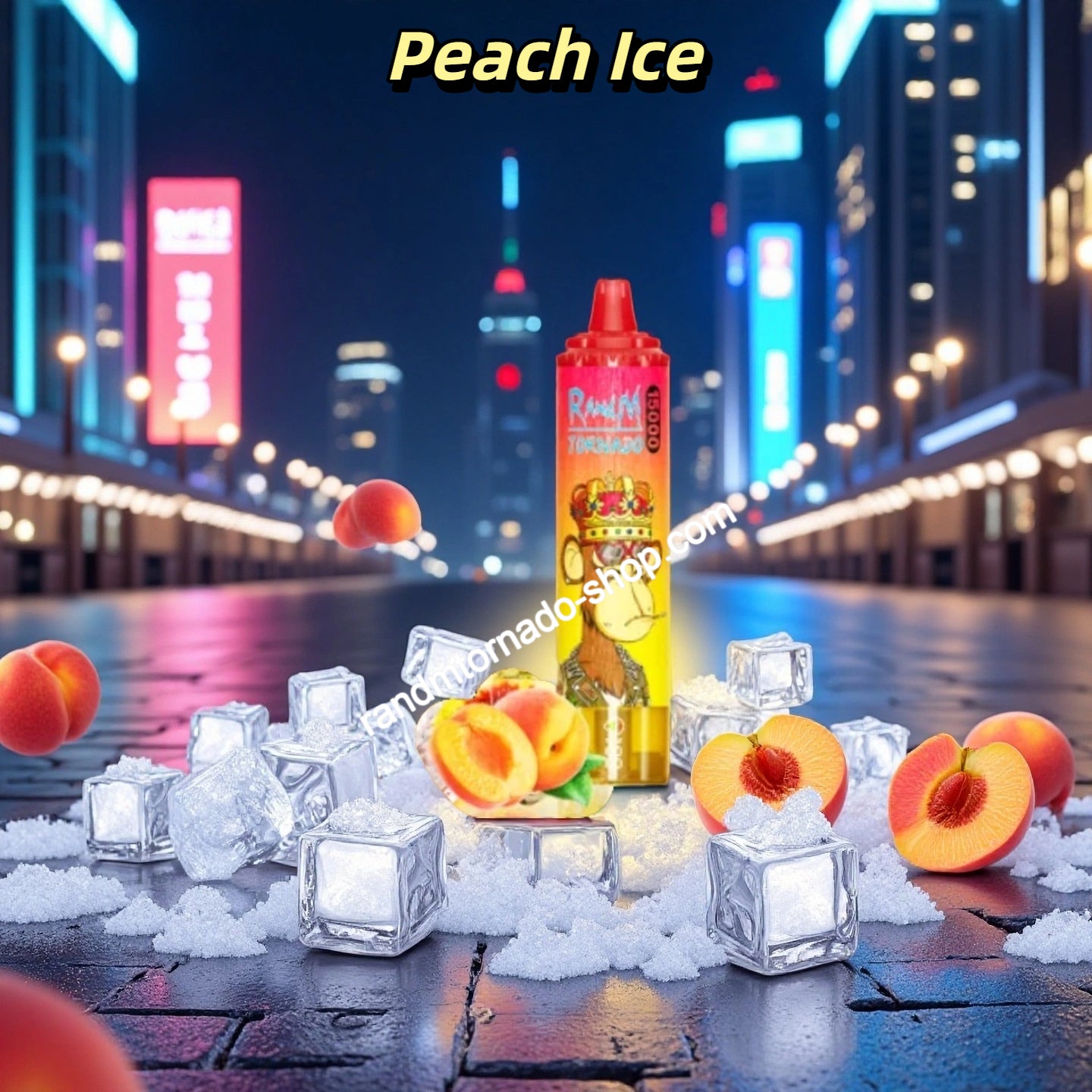 Peach Ice RandM Tornado Vape 15000