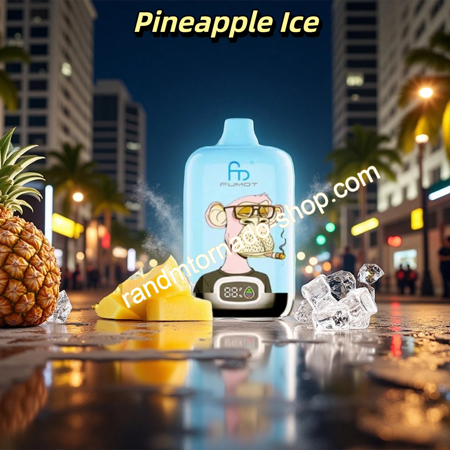 Pineapple Ice Randm Digital Box 12000 Puffs