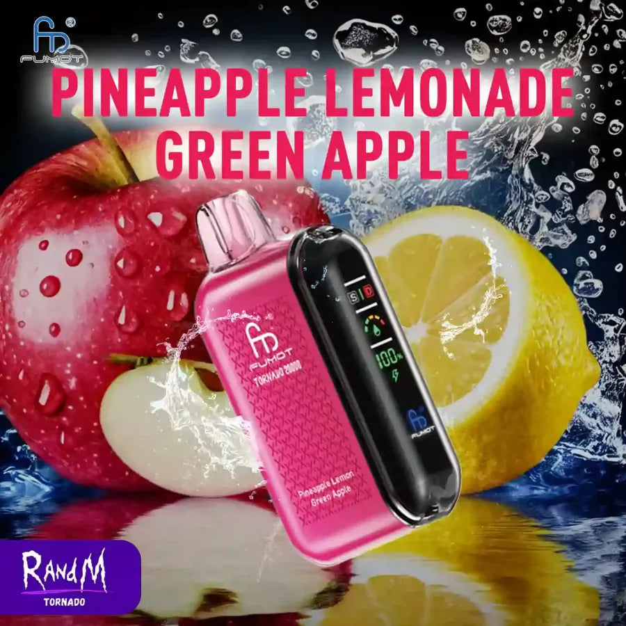 RandM Tornado 20000 Puffs Pineapple Lemonade Green Apple