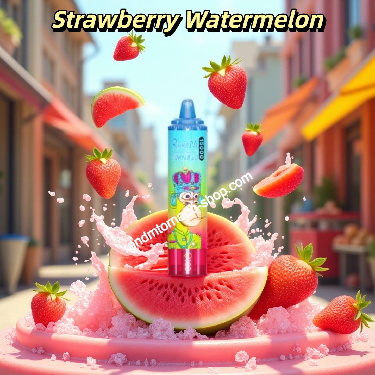 Strawberry Watermelon RandM Tornado 15000