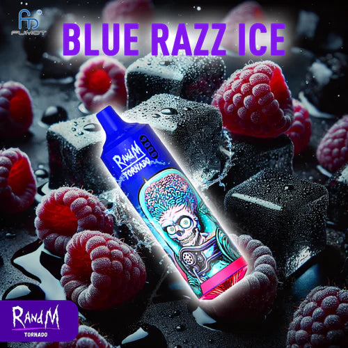 RandM Tornado 9000 Züge Blue Razz Ice