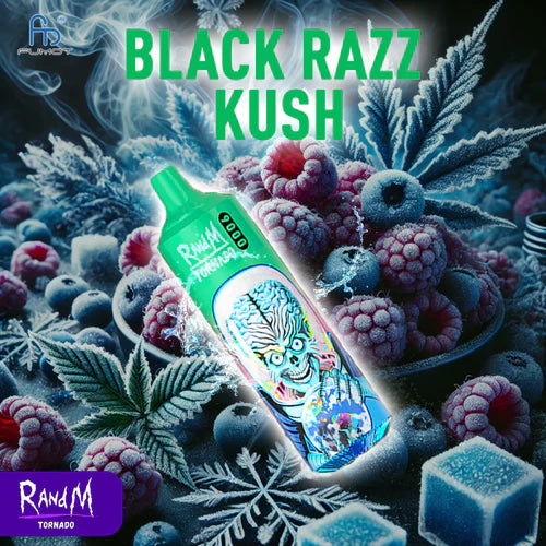 RandM Tornado 9000 Puffs Blue Razz Kush