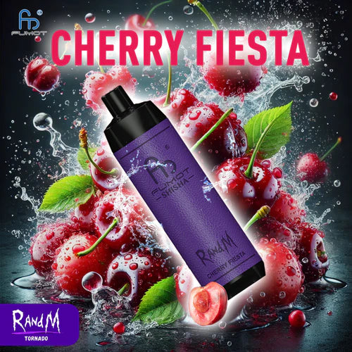 Cherry Fiesta RandM Shisha Vape 10000 Puffs
