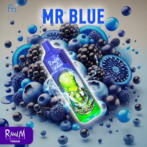 RandM Tornado 9000 Puffs - Mr.Blue