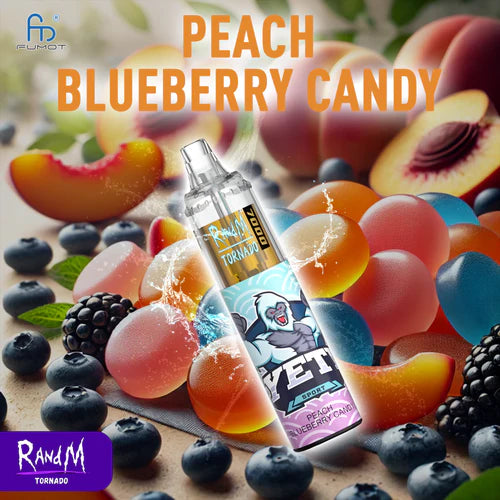 RandM Tornado 7000 - Peach Blueberry Candy