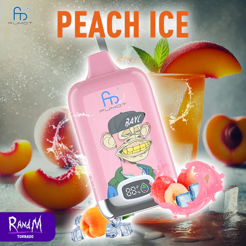 Randm Digital Box 12000 Puffs - Peach lce