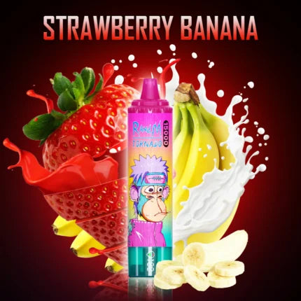 RandM Tornado 15000 Puffs - Strawberry Banana