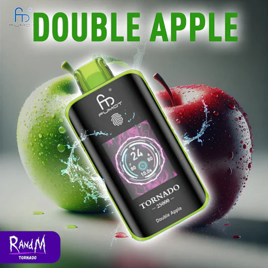 RandM Tornado 25K Züge Double Apple Geschmack