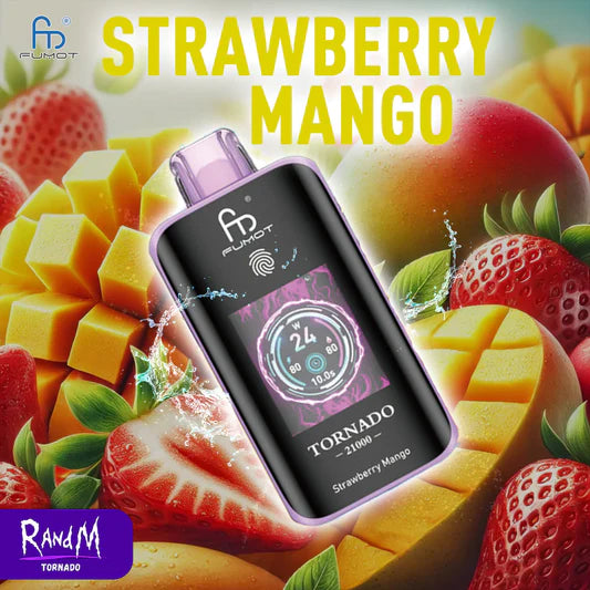 RandM Tornado 25000 Puffs - Strawberry Mango