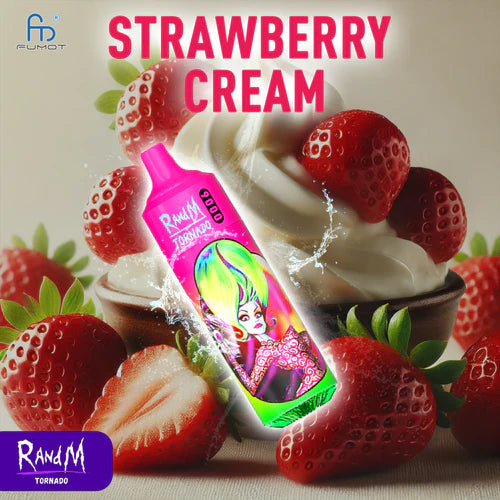 RandM Tornado 9000 Puffs - Strawberry Cream