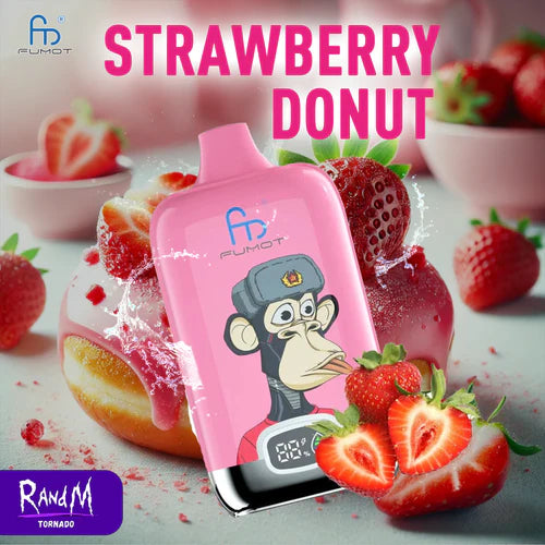 Randm Digital Box 12000 Puffs Strawberry Donut