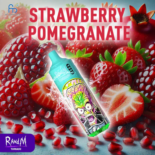 RandM Tornado 9000 Puffs - Strawberry Pomegranate