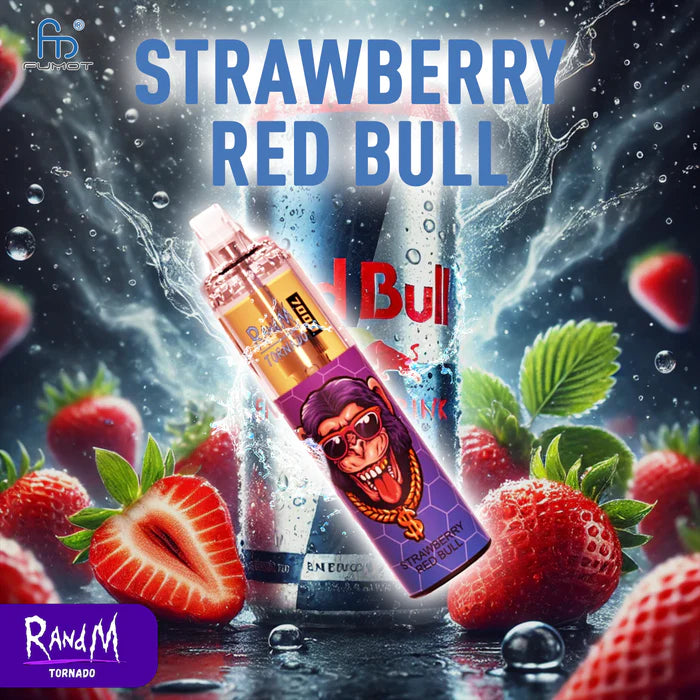 Tornado 7000 Puffs Vape Strawberry Red Bull