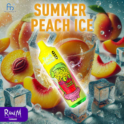 RandM Tornado 9000 Puffs - Summer Peach Ice