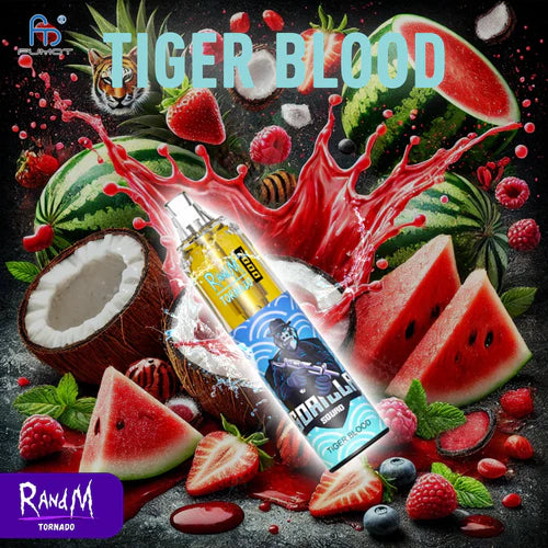 RandM Tornado 7000 Puffs - Tiger Blood