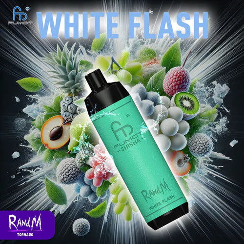 RandM Shisha Vape 10000 - White Flash