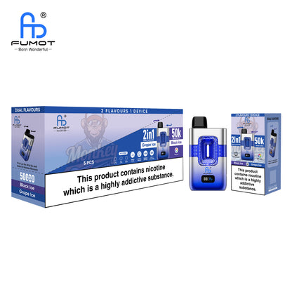 FUMOT ECO 2IN1 50K Puffs Vape Black Ice & Grape Ice