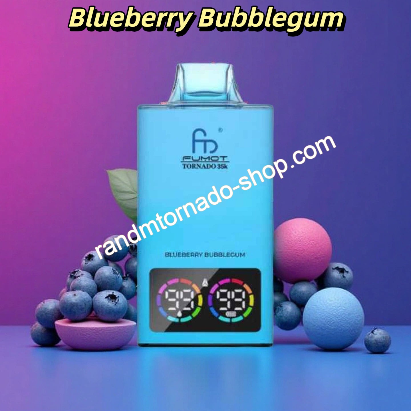Blueberry Bubblegum Randm Tornado 35000 Puffs