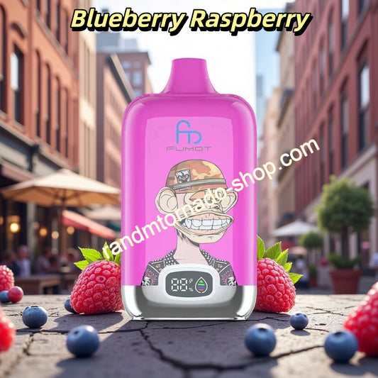 Blueberry Raspberry RandM Vape Digital Box 12000 Puffs