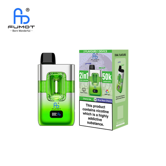 Randm FUMOT ECO 2IN1 50K Züge Cherry Ice & Blue Razz Cherry