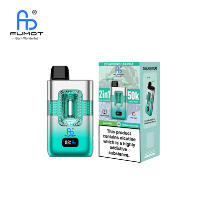 FUMOT 50K Puffs Vape ECO 2IN1  Cool Mint & Watermelon Ice