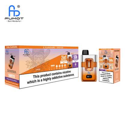 Grape Gummy Bear & Strawberry Gummy Bear FUMOT ECO 2IN1 50K Vape