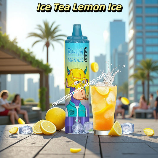 Ice Tea Lemon Ice RandM Tornado Vape 15000