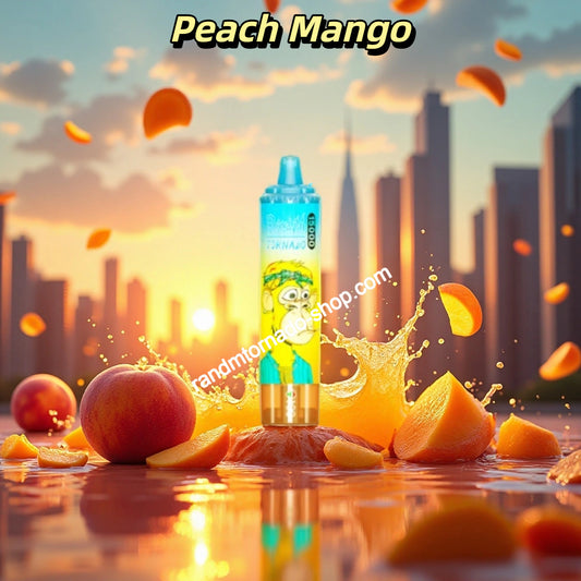 Peach Mango RandM Tornado 15000 Puffs