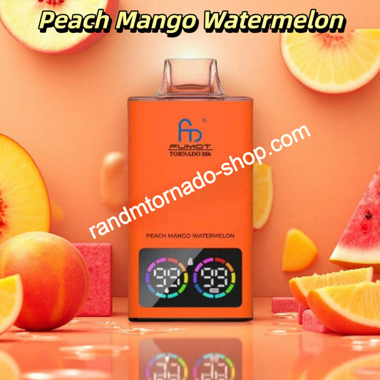 Peach Mango Watermelon Randm Tornado 35000 Puffs