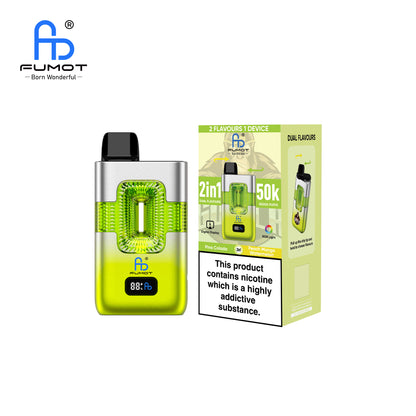 RandM FUMOT ECO 2IN1 50K Peach Mango Watermelon & Pina Colada