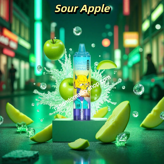 Sour Apple RandM Tornado 15000 Puffs 
