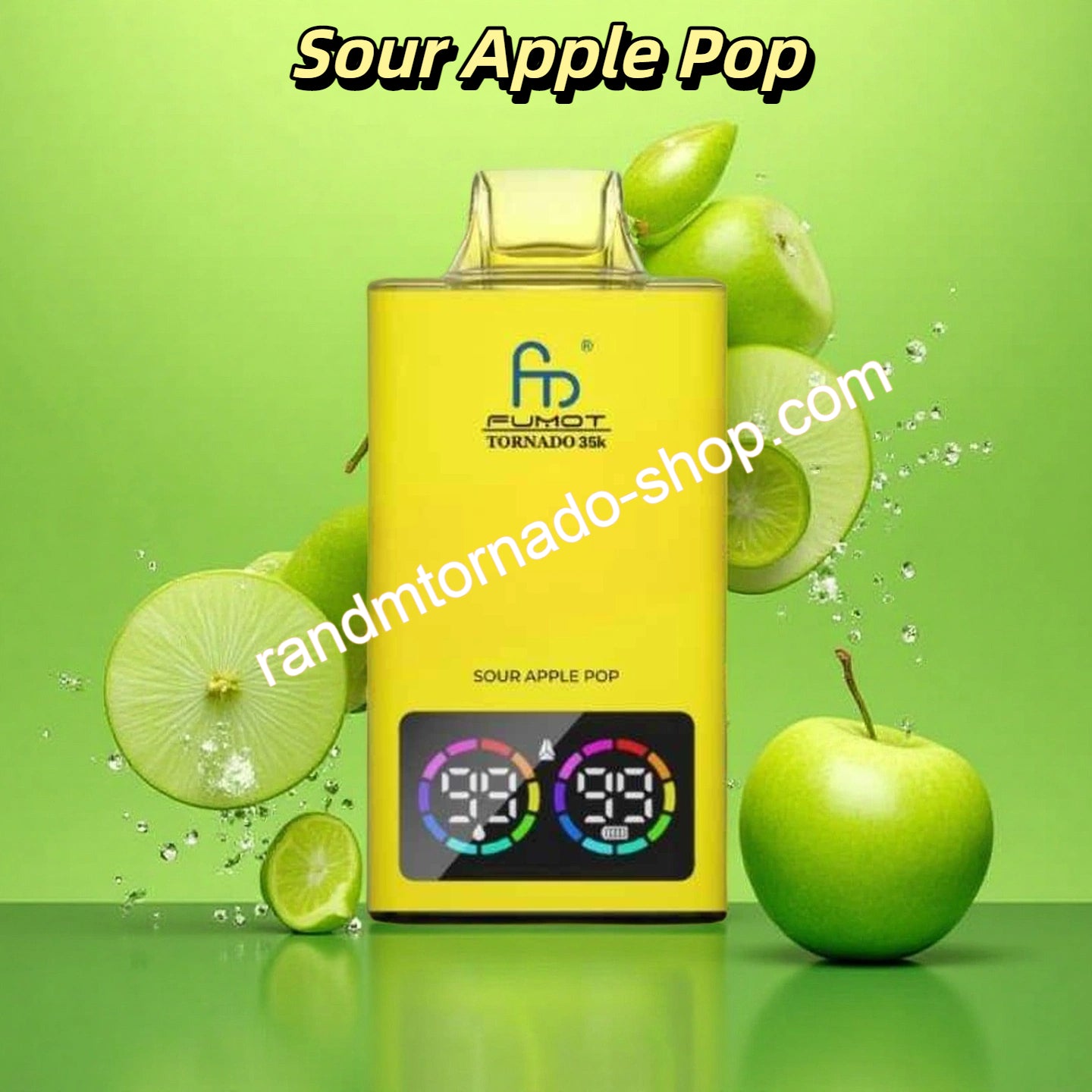Sour Apple Pop Tornado 35000 Puffs