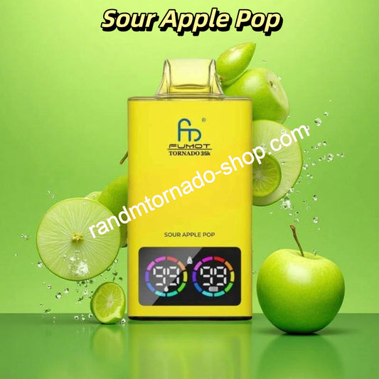 Sour Apple Pop Tornado 35000 Puffs