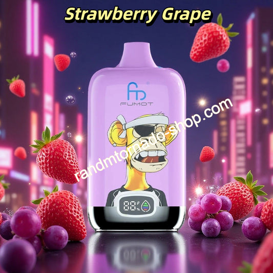 Strawberry Grape Randm Digital Box 12000 Puffs 