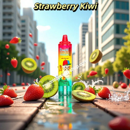 Strawberry Kiwi RandM Tornado Vape 15000 