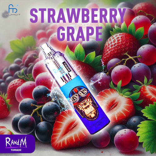 RandM Tornado 7000 Puffs - Strawberry Grape