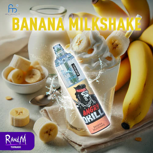 RandM Tornado 7000 Puffs - Banana Milkshake