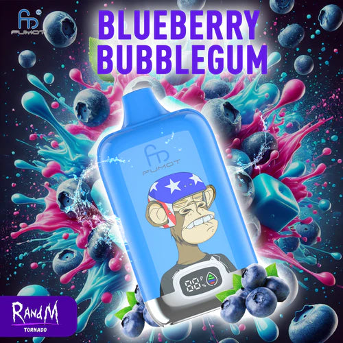 RandM 12K Vape Digital Box Blueberry Bubblegum