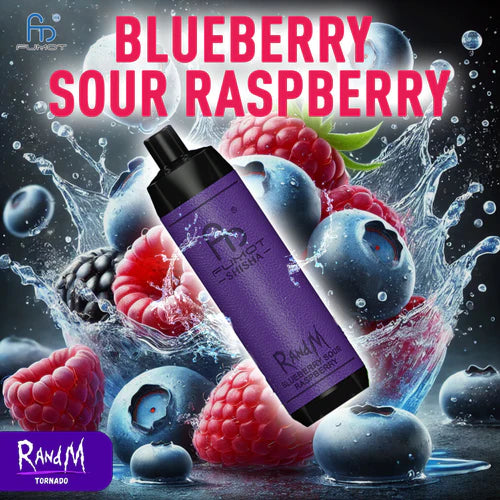RandM Vape Shisha 10000 Züge Blueberry Sour Raspberry