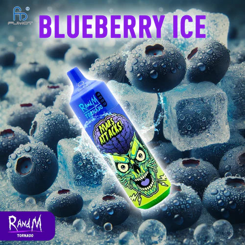 RandM Tornado 9000 Züge Blueberry Ice
