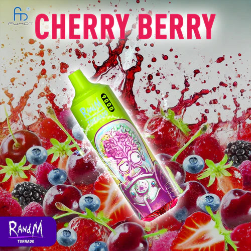 RandM Tornado 9000 Puffs Vape Cherry Berry Geschmack