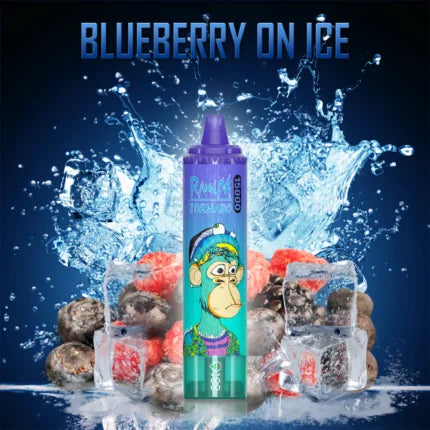 RandM Tornado 15000 Puffs Blueberry On Ice